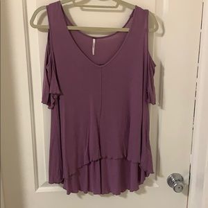 Purple free people top size small